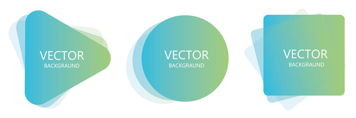 Vector set of abstract creative backgrounds in minimalistic trendy style for design of social media stories and bloggers and web elements