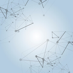 Modern vector with connection modern design. Minimal interior decoration concept. Communication symbol. Decorative line style. Network connection structure. Web design