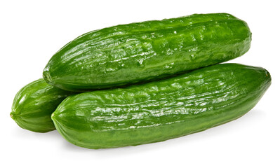 cucumber isolated on white background. clipping path