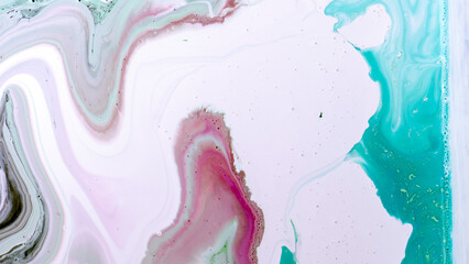 The colors of the aqueous ink are translucent. Abstract multicolored marble texture background