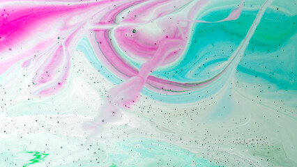 The colors of the aqueous ink are translucent. Abstract multicolored marble texture background