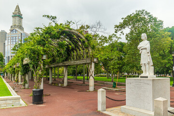 Columbus Waterfront Park in Downtown Boston, Massachusetts