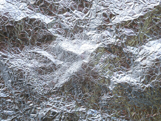 Crumpled foil texture background, aluminum wall , metal