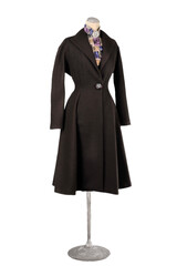 Fashionable winter and autumn women clothes. Studio shoot