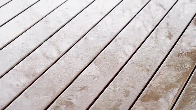 rain on the terrace