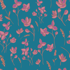 seamless pattern small flowers