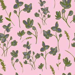 seamless pattern small flowers