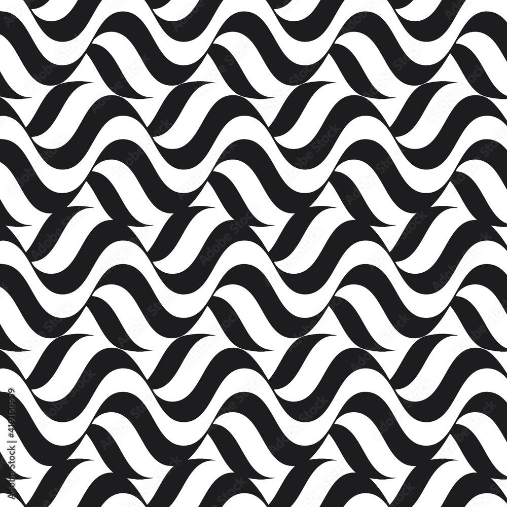 Poster geometric striped seamles pattern. modern abstract background.