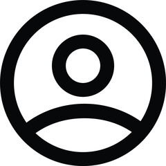 Avatar Man Woman People Simple Line Vector