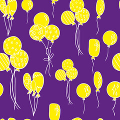 balloons seamless pattern