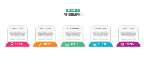 Business infographics with icon