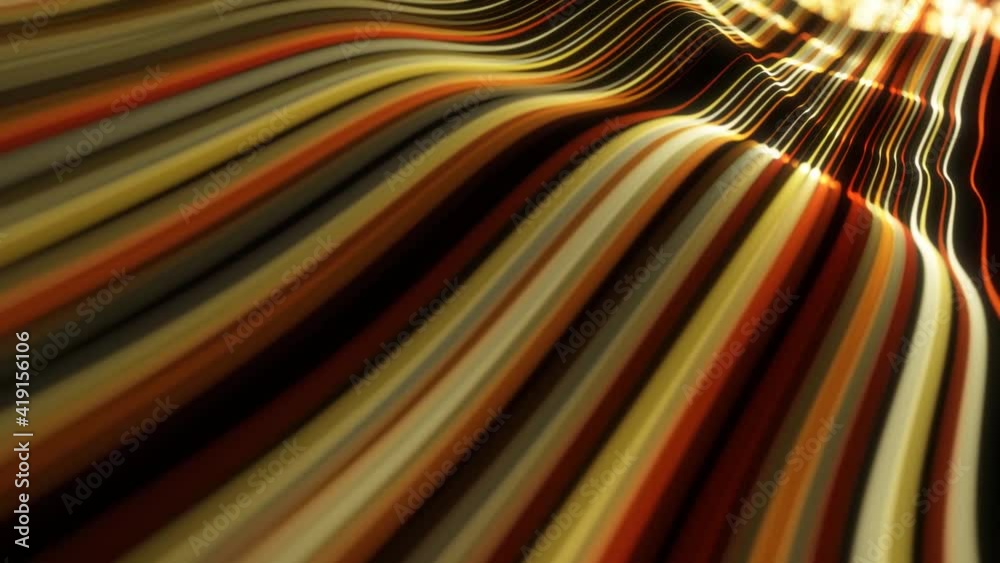 Poster abstract light strings patterns flowing background loop/ 4k animation of an abstract background of p