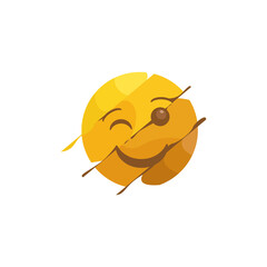 smiling sun with a smile emoticon