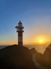 lighthouse at sunset
