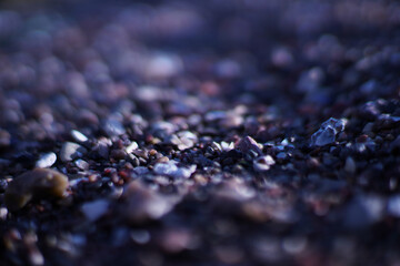 Close up of sand on the beach