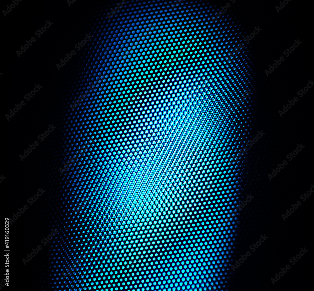 Wall mural close up macro wire mesh texture on audio microphone pop shield