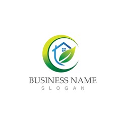 green house logo vector illustration