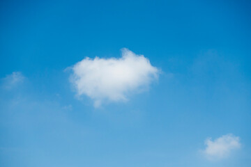 Blue sky color with clouds background photo