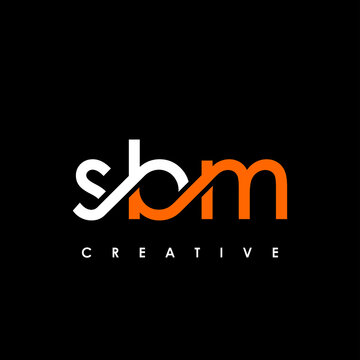 SBM Letter Initial Logo Design Template Vector Illustration
