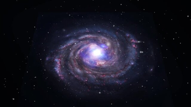 galaxies that exist and rotate in the great universe