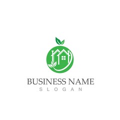 green house logo vector illustration