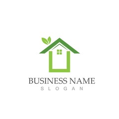 green house logo vector illustration