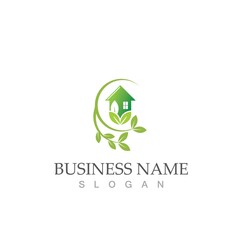 green house logo vector illustration