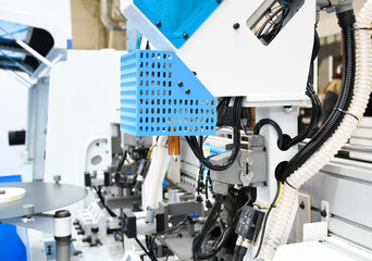 Kiev, Ukraine, March 5, 2021. Panel saw Altendorf.
Equipment for format cutting of modern materials used in furniture production. Furniture exhibition in Kiev. Editorial