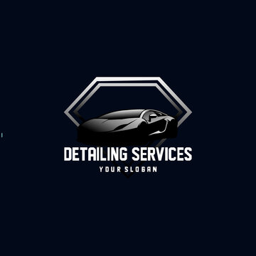 Detailing Automotive Services Logo Vector