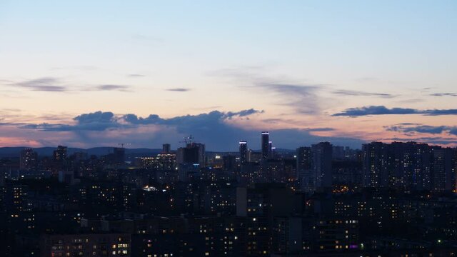 Sunrise timelapse clouds colorful spring