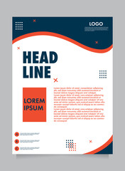 printing layout. minimalist flyer template design. event flyer design. Creative Modern Corporate Flyer Template