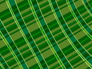 angled warped plaid green pattern st patricks day illustration background