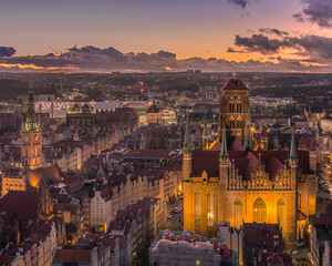 view of the gdansk old town 