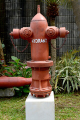 Close up view of a fire hydrant