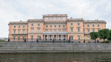 Mikhailovsky Castle in St. Petersburg, the palace of Emperor Paul 1