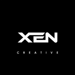 XEN Letter Initial Logo Design Template Vector Illustration