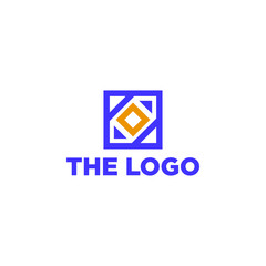 Abstract Geometric Logo Concept Vector. Abstract Simple Logo Template.