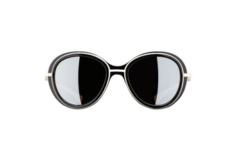 Elegant trendy sunglasses isolated on white