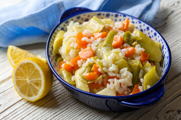 Turkish Cuisine. Leek with Olive Oil (Turkish name; Zeytinyagli Pirasa) Turkish Braised Leeks and Carrots In Olive Oil.