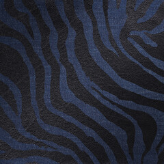 Modern African background with zebra prints denim and leather