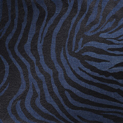 Modern background with zebra safari prints denim and leather © Julia
