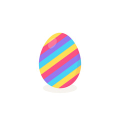 This is a vector Easter egg isolated on a white background.