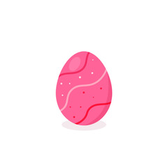 This is a vector Easter egg isolated on a white background.