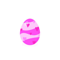 This is a vector Easter egg isolated on a white background.