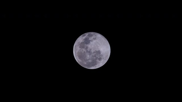 Scenics Nature Time Lapse full moon. Close up