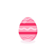 This is a vector Easter egg isolated on a white background.