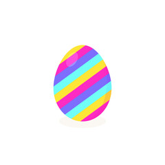 This is a vector Easter egg isolated on a white background.