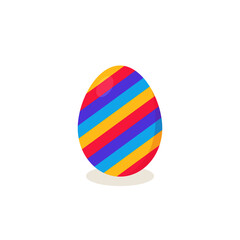 This is a vector Easter egg isolated on a white background.