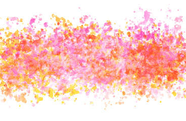 手描きのピンクの水彩背景素材