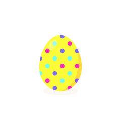 This is a vector Easter egg isolated on a white background.